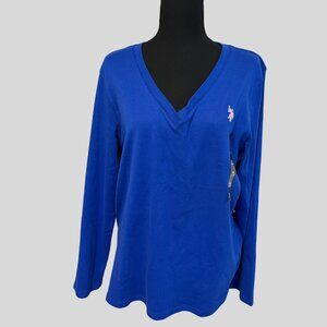 US Polo - NWT - Blue Polo Shirt - Long Sleeves - Size XXL - 0795-DY-02
